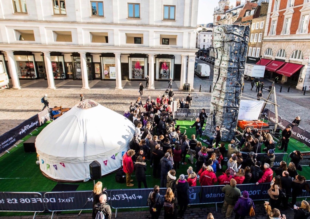 covent-garden-roundhouse-yurt Yurts offer the perfect space for events and festivals.