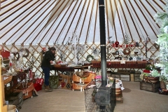 A Roundhouse Yurt at the Christmas pop up shop in Ludlow