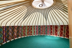 Moroccan blanket lined yurt from Roundhouse at the Edinburgh Fringe Festival