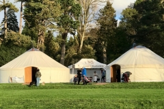 Roundhouse Yurts at the National Trust's Dyffryn Gardens Wood Fair