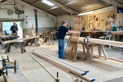 Inside the Roundhouse Yurts Workshop