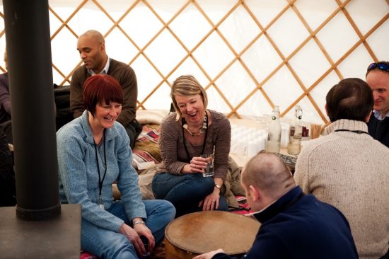 Offer party guests a cosy space to relax with luxury yurt from Roundhouse.