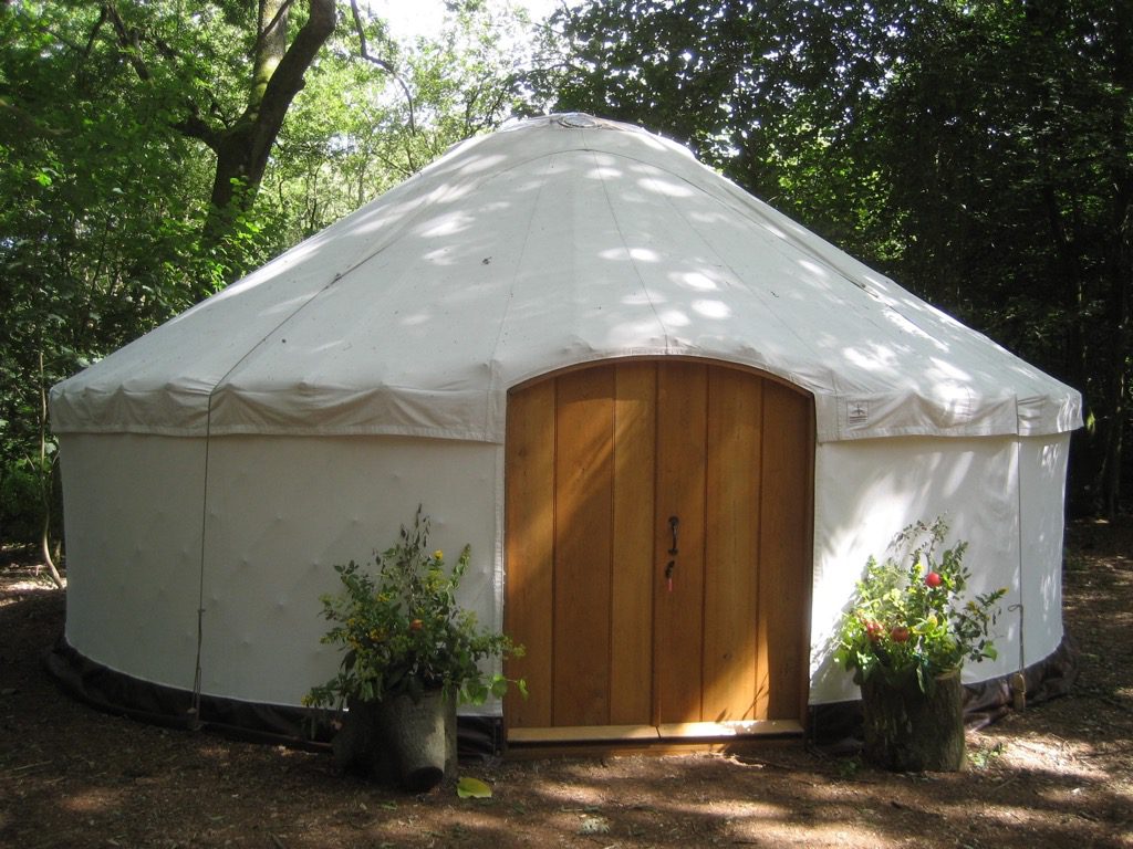 A Stylish Roundhouse Yurt, perfect for Glamping.