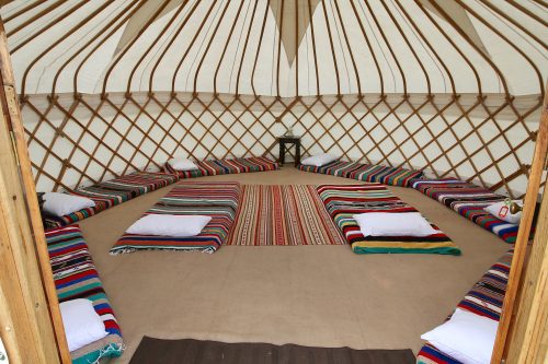 Festival accommodation for groups @ Edinburgh Fringe Festival Festival yurt accommodation from Roundhouse Yurt.