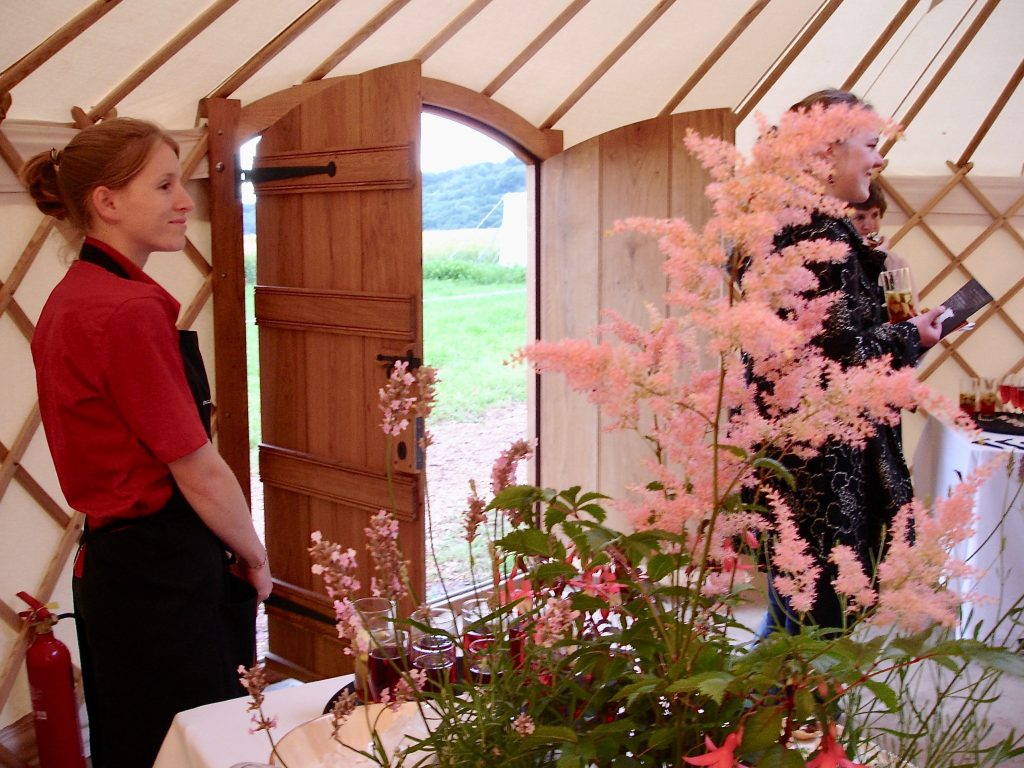 Roundhouse Yurts with one of our party interior options.